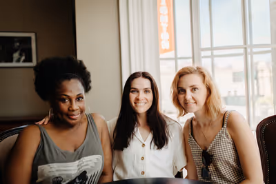 Wendy Mae Brown, Chelsea Halfpenny and Evelyn Hoskins Photo
