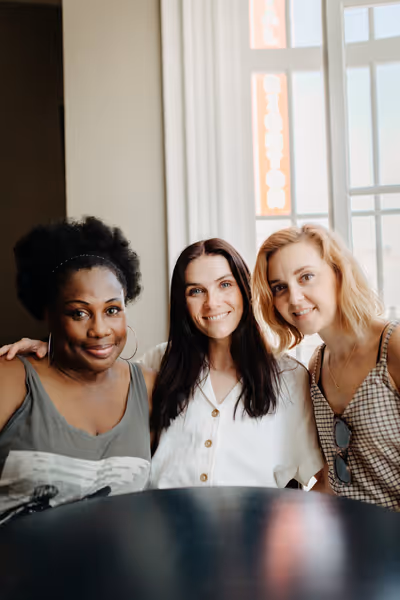 Wendy Mae Brown, Chelsea Halfpenny and Evelyn Hoskins Photo
