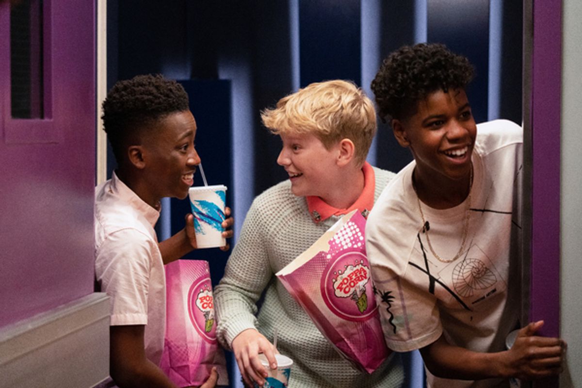 Ramon Reed as Eddie, Nolen Dubuc as Malcolm, JD McCrary as Brett in 13 The Musical at 