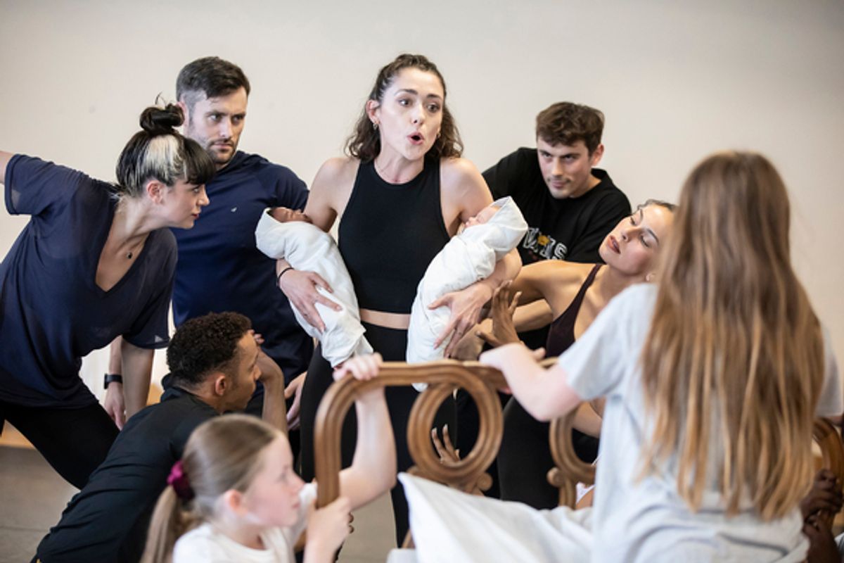 Helena Middleton, Hannah Cauchi, Dominic Adam Griffin, Gabrielle Lewis-Dodson, Jordan Isaac, Paige Fenlon and Emme Patrick at 