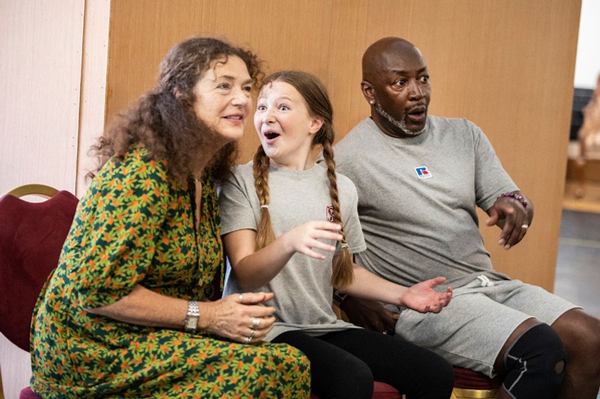 Louise Gold, Emme Patrick and Michael Smith-Stewart  at 