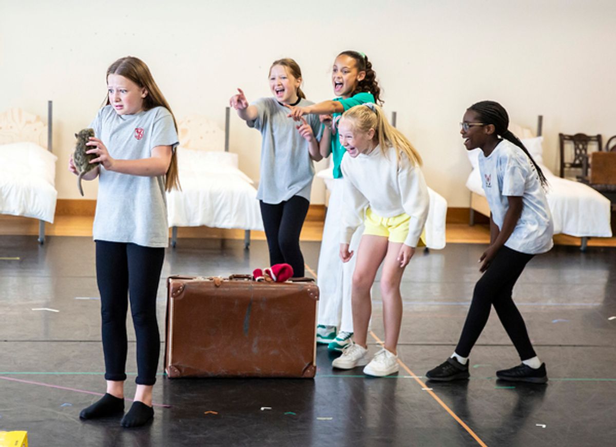 Emme Patrick, Eden Patrick, Parrine Long, Helena Middleton and Kirsten Muzvuru at Photos: See Emily Tierney, James Darch & More in Rehearsals for Trevor Nunn-Directed IDENTICAL