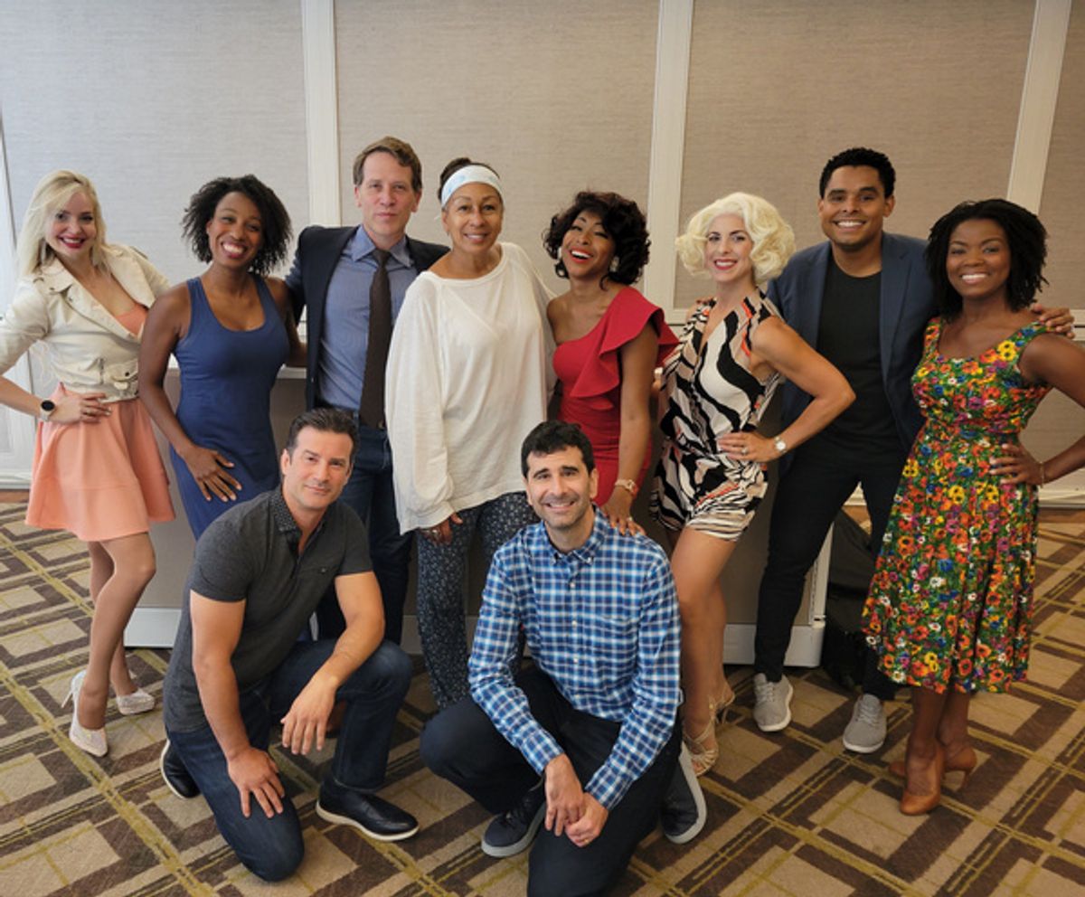 Pictured L to R (back row): Grace Field, Natalie Renee, Jeremy Webb, Tamara Tunie, N''Kenge, Dawn Derow, Philip Attmore, Trisha Jeffrey;(front row): Dominic Nolfi, John Cariani. at 