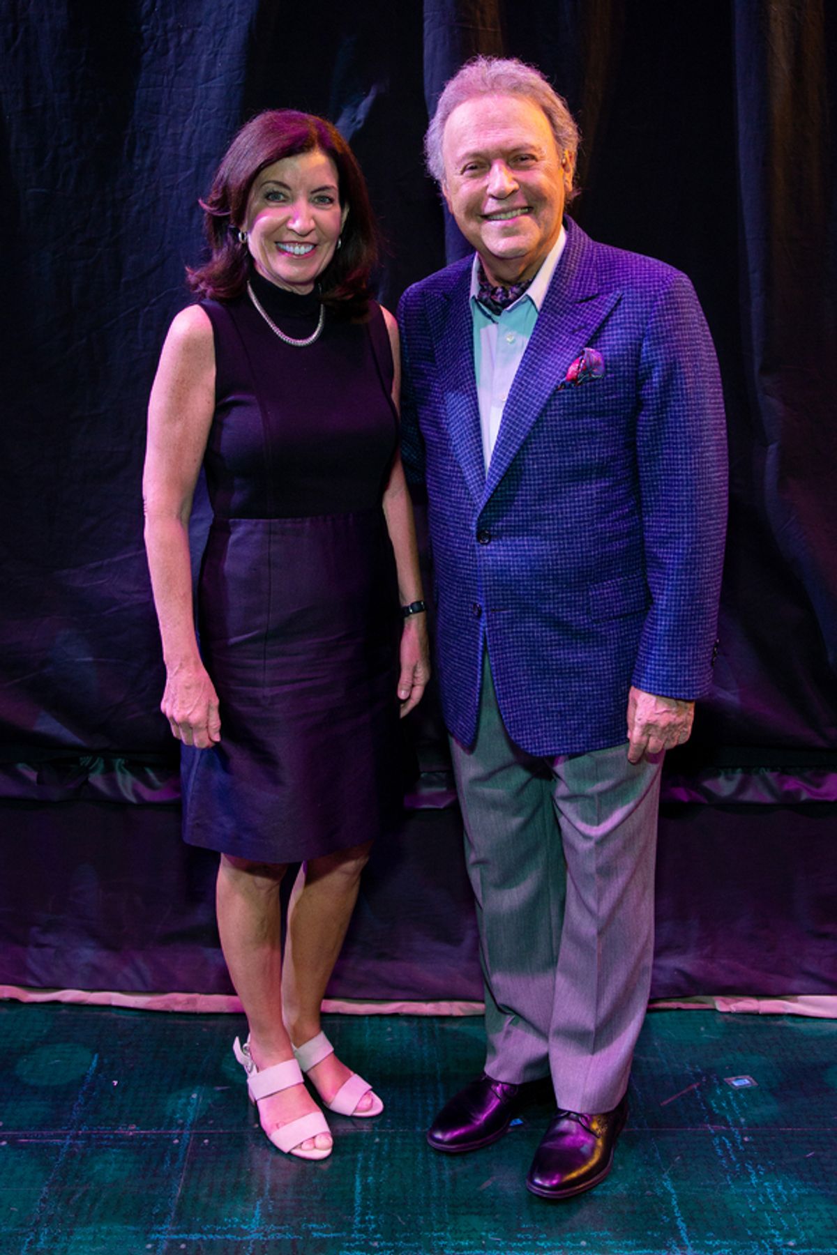 Billy Crystal and Governor Kathy Hochul at 
