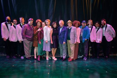 The Cast and Band of MR. SATURDAY NIGHT with Governor Kathy Hochul Photo