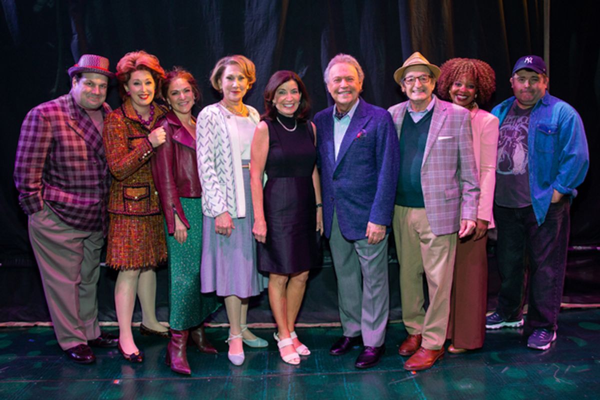 The Cast of MR. SATURDAY NIGHT with Governor Kathy Hochul at Photos: Governor Kathy Hochul Visits MR. SATURDAY NIGHT
