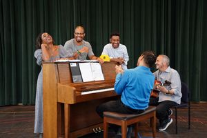 Kristolyn Lloyd, Cornelius Smith Jr., Charles Randolph-Wright and Marcus Hummon  Photo