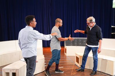 Charles Randolph-Wright, Cornelius Smith Jr., and Thomas Adrian Simpson  Photo