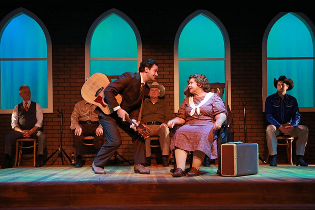 Andy Christopher, Elizabeth Dimon and the cast of Hank Williams: Lost Highway at 