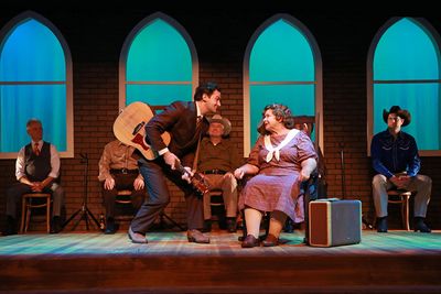 Andy Christopher, Elizabeth Dimon and the cast of Hank Williams: Lost Highway Photo