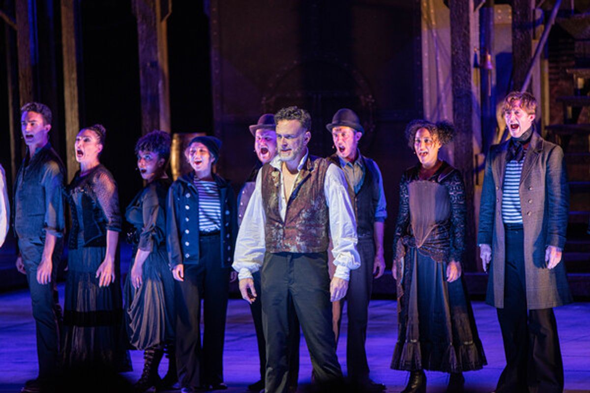 Ben Davis and the Company of Sweeney Todd- PC- Julie A. Merkle at 
