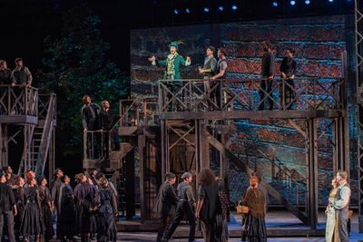Hernando Umana and the Company of Sweeney Todd- PC- Julie A. Merkle Photo