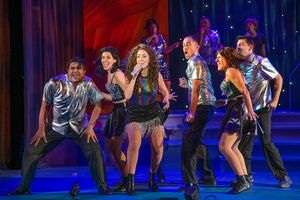 Alexis Semevolos-Velazquez (Gloria Estefan) and Ensemble @ BroadwayWorld Alexis Semevolos-Velazquez (Gloria Estefan) and Ensemble Photo