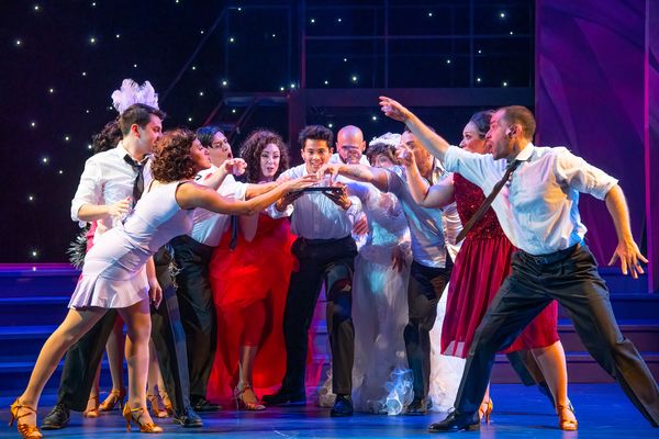 Alexis Semevolos-Velazquez (Gloria Estefan) and Ensemble Photo