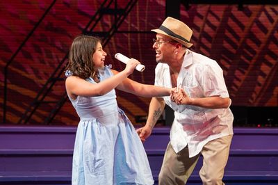 Sofia Jarmel (Little Gloria) and Vincent Ortega (Ensemble)  Photo