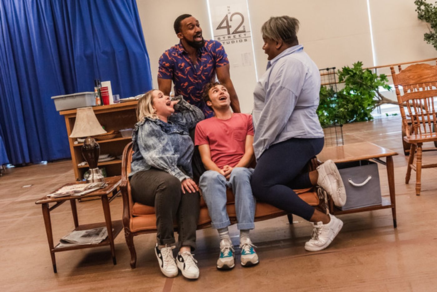 Photos & Video: See Charlotte d'Amboise, Mark Evans & Alex Newell in Rehearsals for THE LAST SUPPER World Premiere  Image