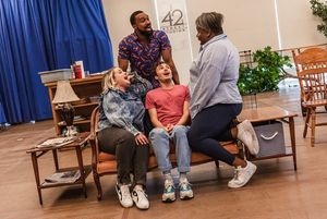 Megan Kane, Allan K. Washington, Wes Zurick, Alex Newell Photo