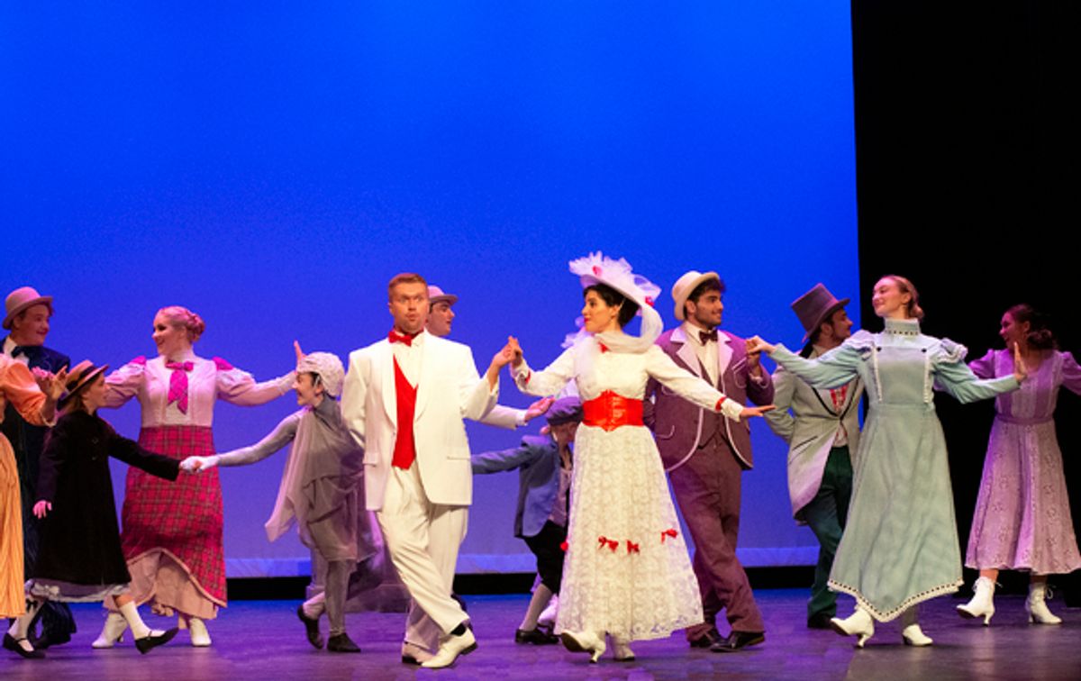 Edward Itte, Julia Lupi and the company of Mary Poppins. at Photos: Algonquin Arts Theatre Presents MARY POPPINS