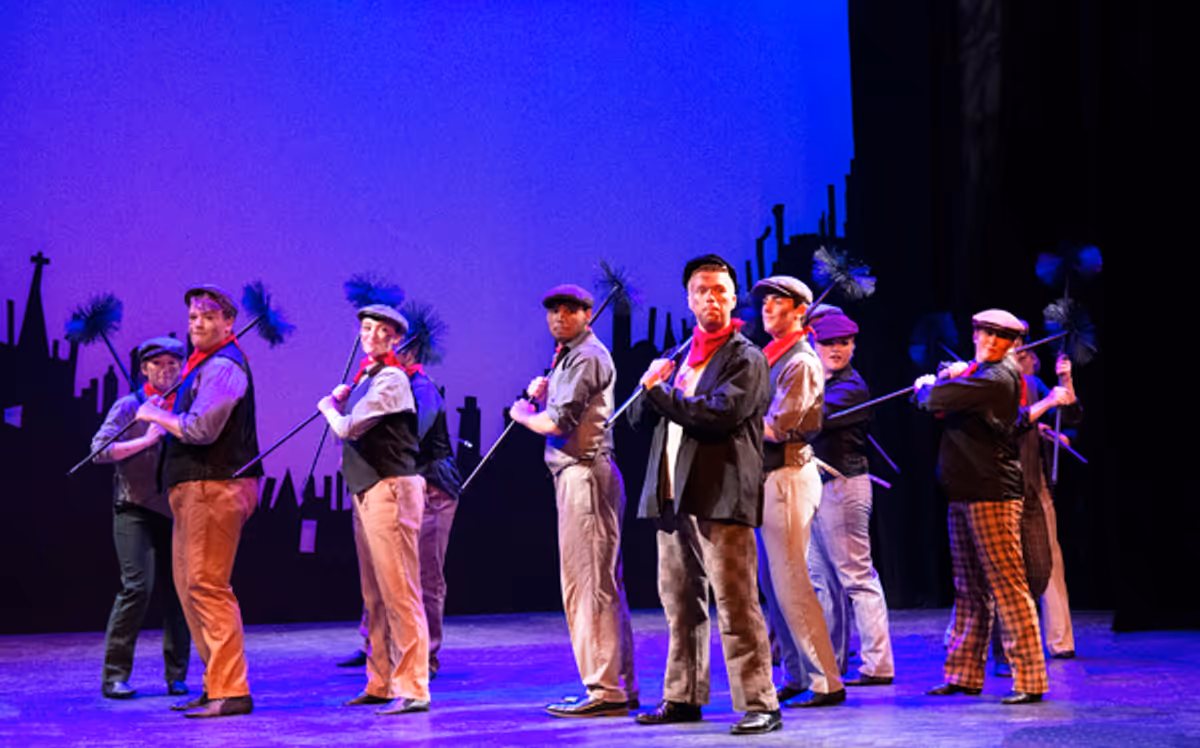 Edward Itte and the company of Mary Poppins at 