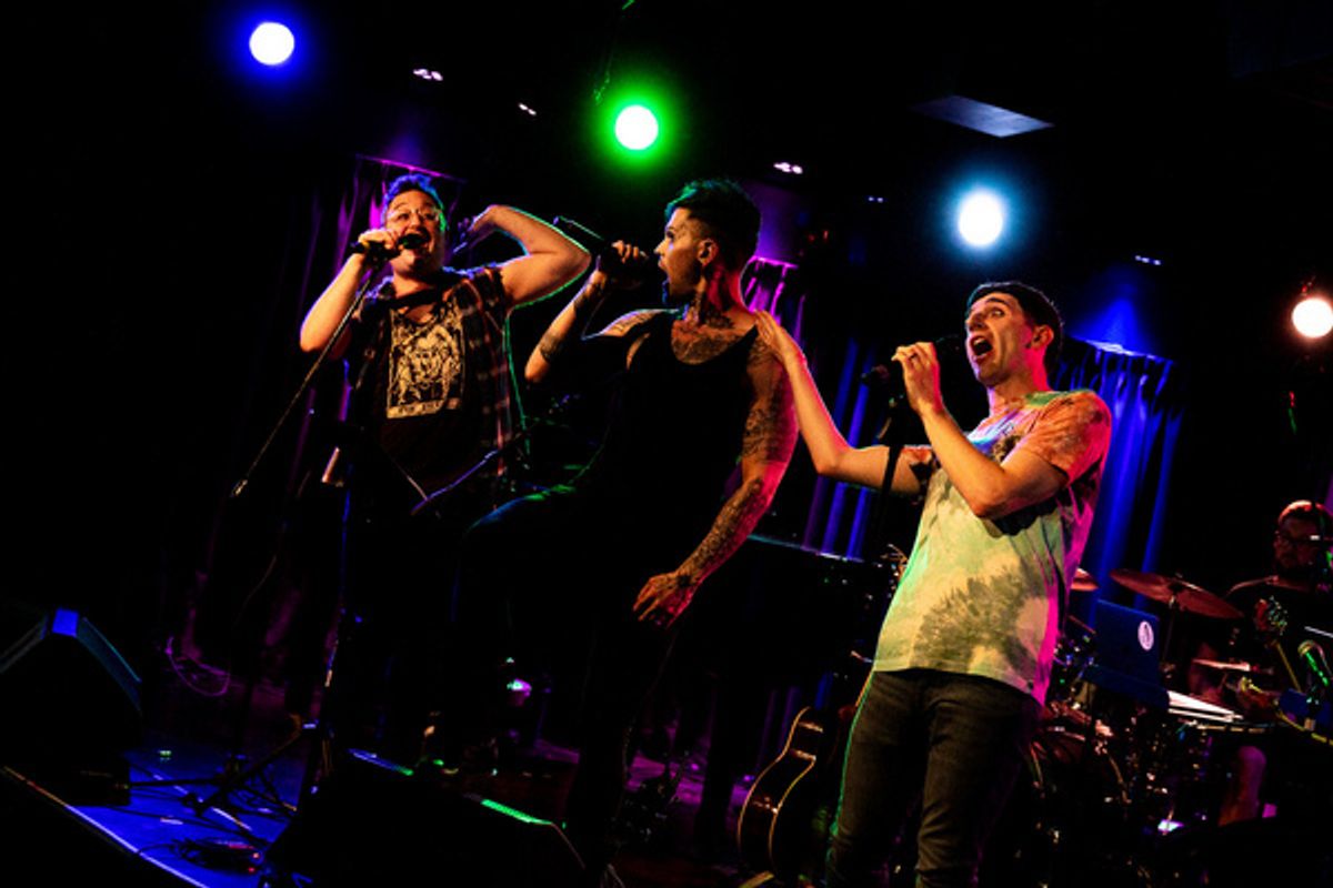 Steven E. Sitzman, Danny Blu and Vince Fazzolari perform St. Jimmy in Jesus of S at Photos: Michael Anthony Theatrical Debuts JESUS OF SUBURBIA, The Music Of Green Day at The Green Room 42
