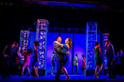 Lamont J. Hill, Elise Frances Daniells and the cast of Dreamgirls Photo