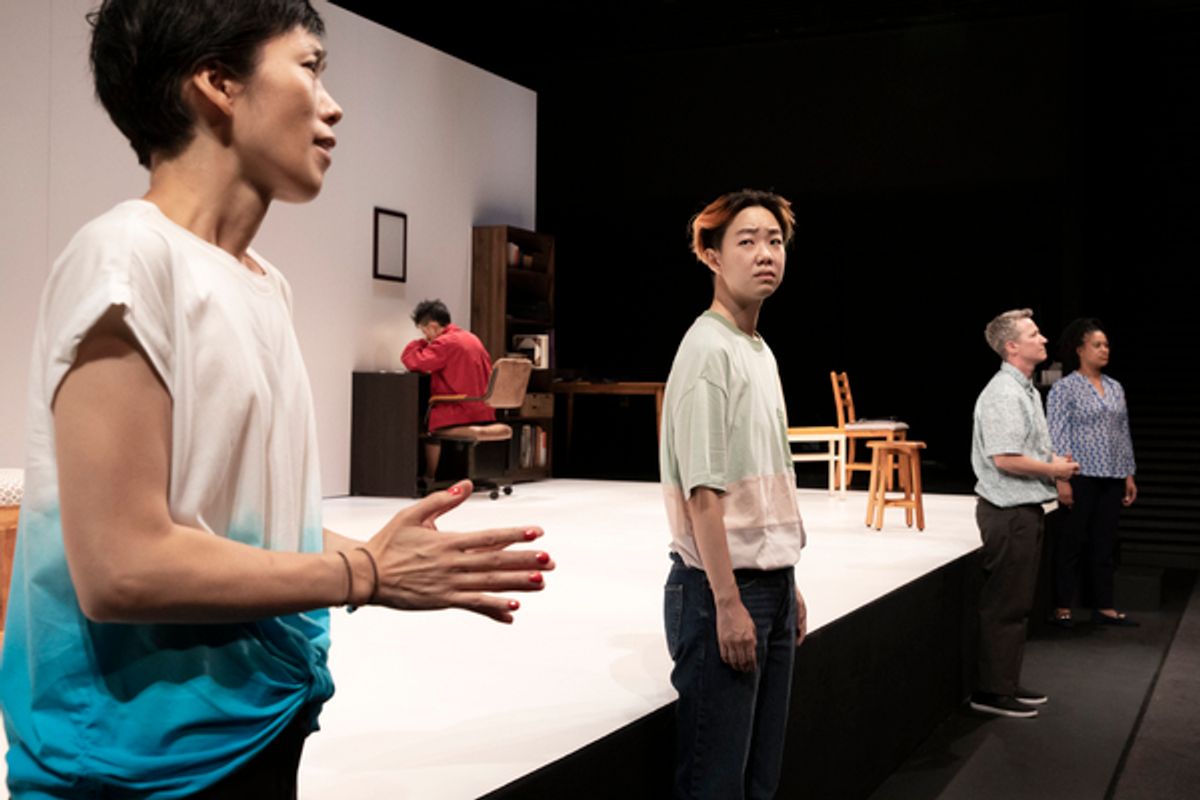 The company at Photos: First Look at Lincoln Center Theater/LCT3's THE NOSEBLEED