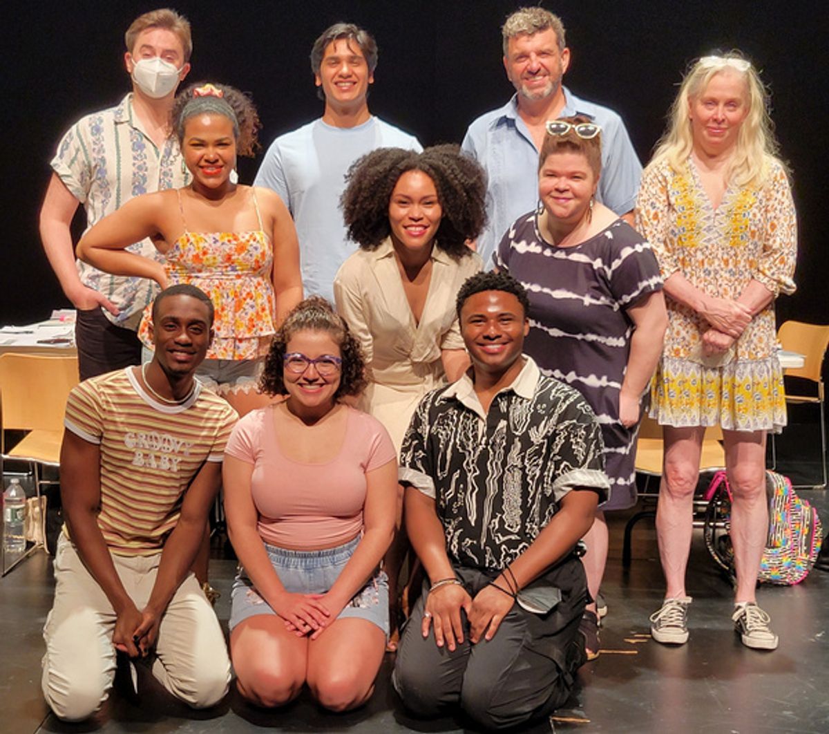 (back row): Travis Artz, Adi Roy, Bradley Dean, Nancy Opel;(middle row): Gabriella McSwain, Brittany Nicole Williams, Marissa Rose; (front row): Bryson Jacobi Jackson, Gabriella Green at 