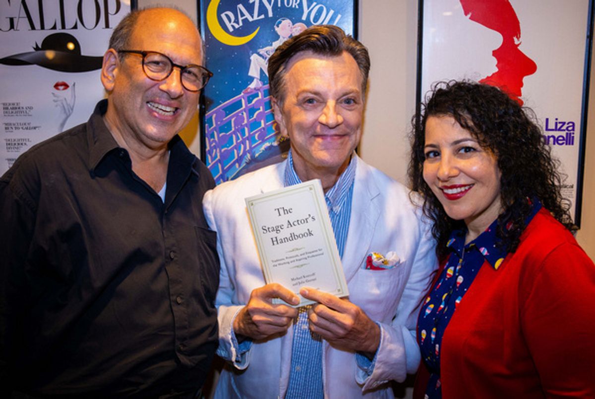 Michael Kostroff, Jim Caruso, Julie Garnye at 