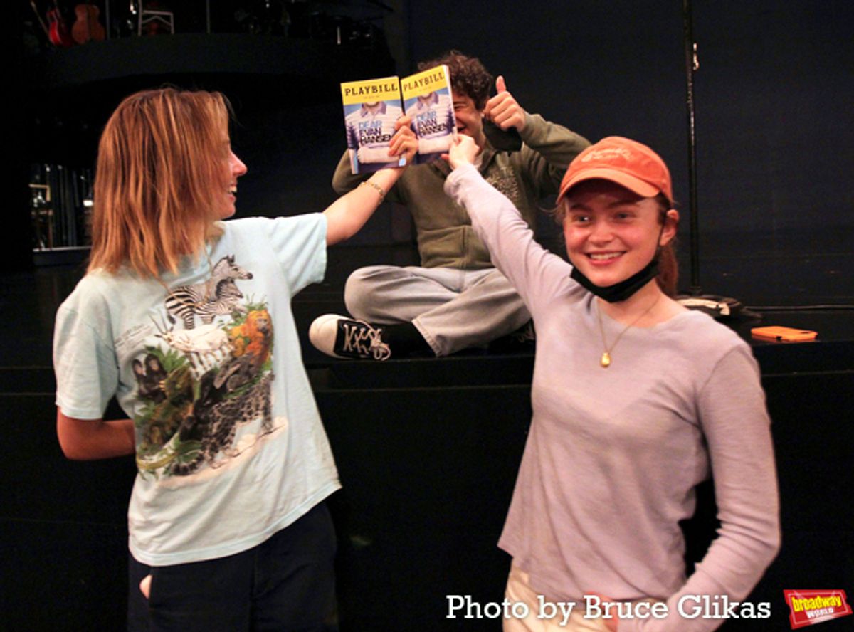 Maya Hawke, Gaten Matarazzo and Sadie Sink at 