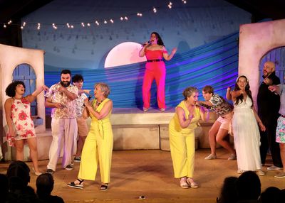 The cast of Mamma Mia! Photo