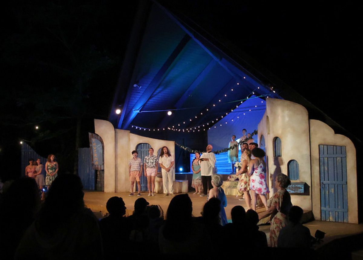 The cast of Mamma Mia! at Photos: First Look at Cape Rep's Outdoor Theater Production of MAMMA MIA!