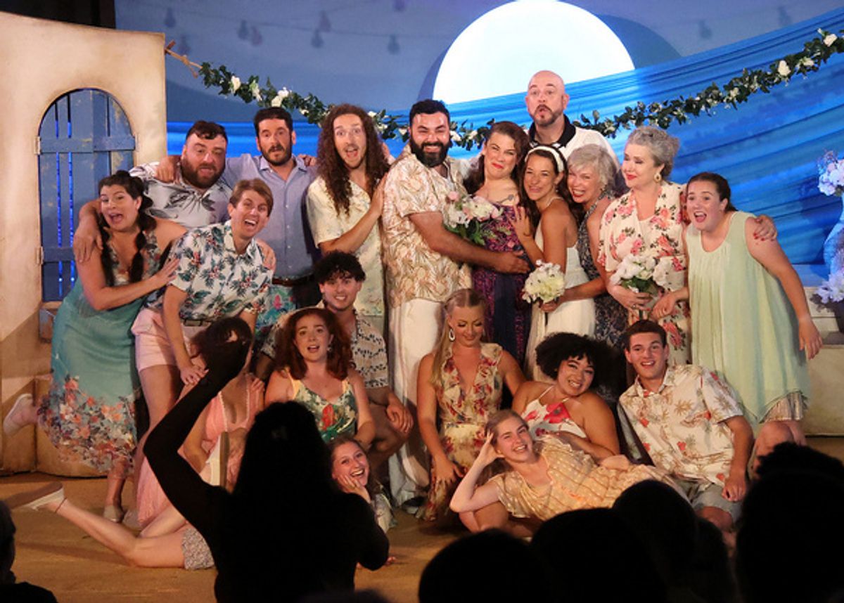 The cast of Mamma Mia! at Photos: First Look at Cape Rep's Outdoor Theater Production of MAMMA MIA!