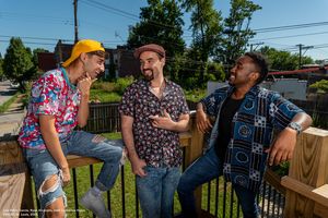 Luis-Pablo Garcia as Sonny, Ryan Alvarado as Usnavi, Jahir Lawrence Hipps as Benny
@ BroadwayWorld Luis-Pablo Garcia as Sonny, Ryan Alvarado as Usnavi, Jahir Lawrence Hipps as Benny
Photo