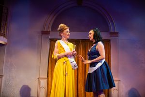 Phyllis Rogers Stone (Maureen McVerry*, left) and Sally Durant Plummer (Natascia Diaz*, right) reunite. @ BroadwayWorld Phyllis Rogers Stone (Maureen McVerry*, left) and Sally Durant Plummer (Natascia Dia Photo