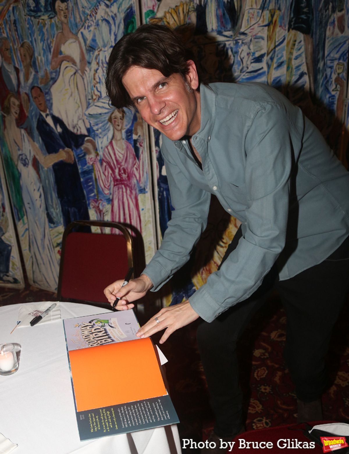 Alex Timbers and his new book 'Broadway Bird' at 