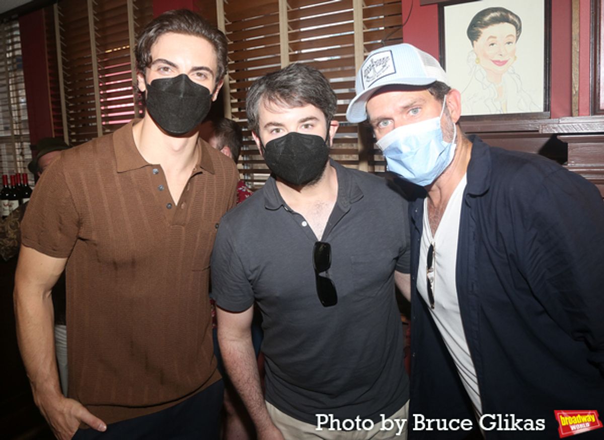Derek Klena, Alex Brightman and Steven Pasquale at 