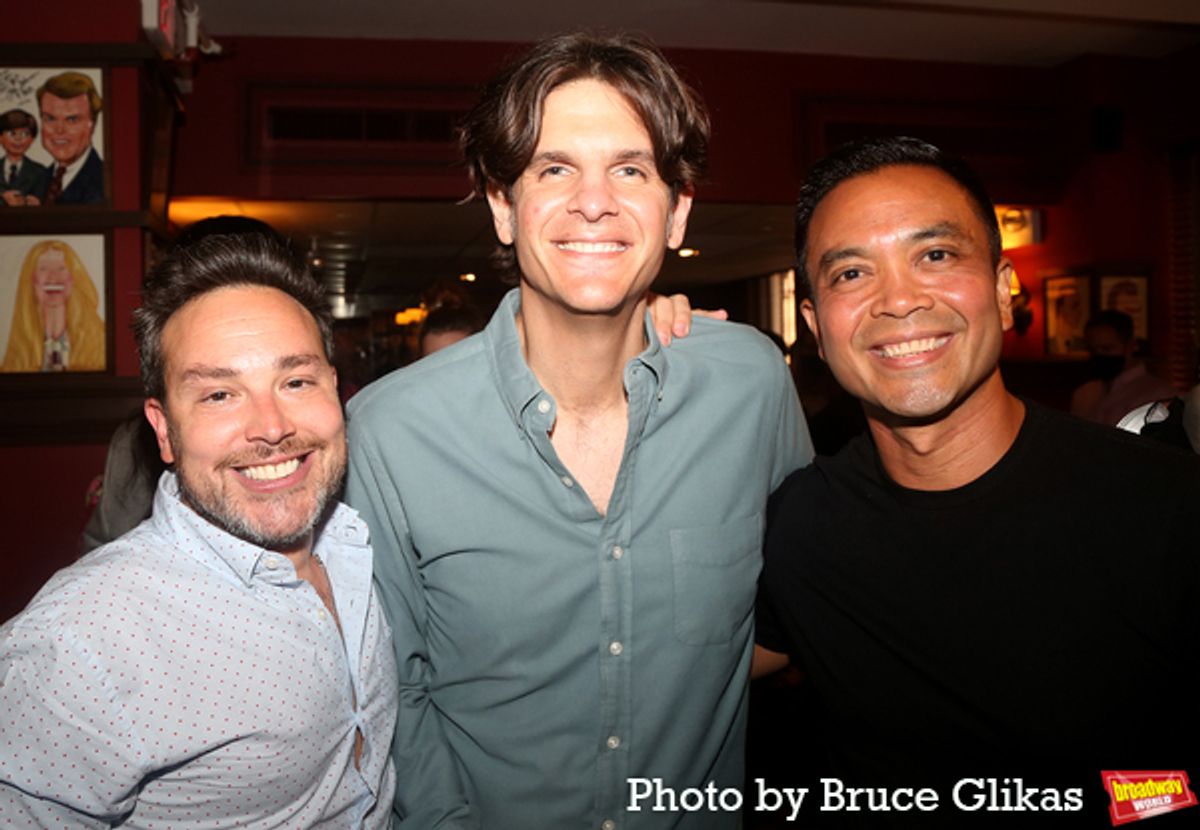 Patrick Catullo, Alex Timbers and Jose Llana at 