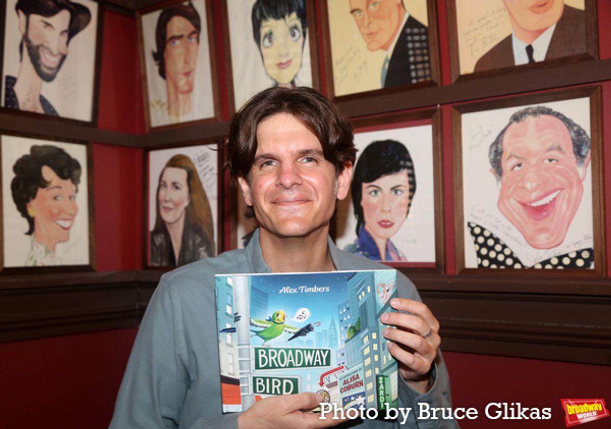 Alex Timbers and his new book 'Broadway Bird' at 