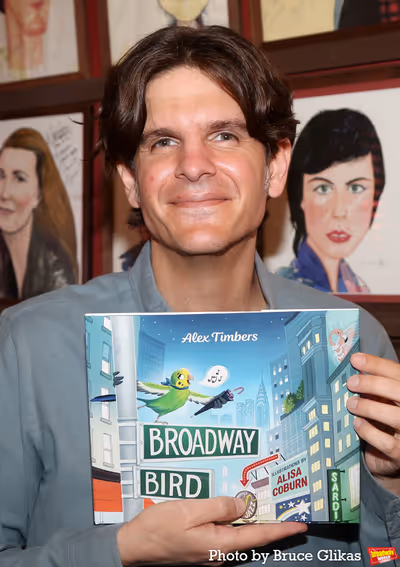 Alex Timbers and his new book "Broadway Bird" Photo