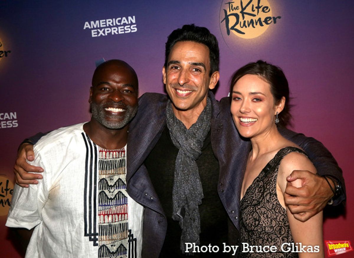 Hisham Tawfig, Amir Arison and Megan Boone at 