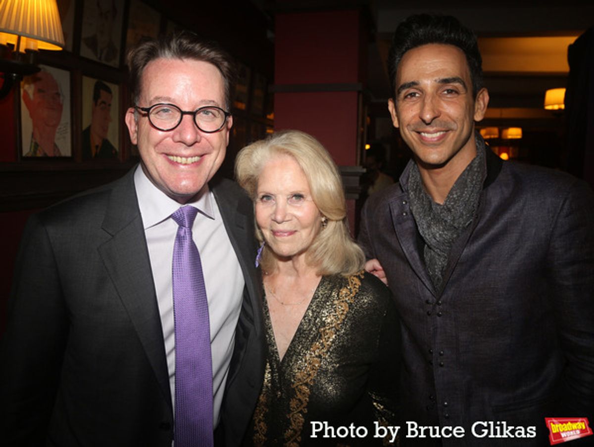 Playwright Matthew Spangler, Daryl Roth and Amir Arison at 