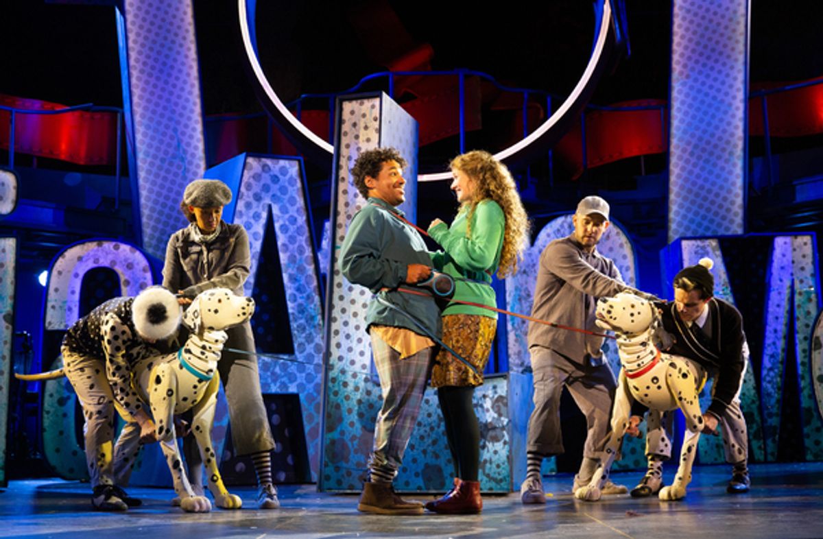 Eric Stroud and Karen Fishwick, with Pongo and Perdi, Emma Lucia, Yana Penrose, Ben Thompson and Danny Collin at 