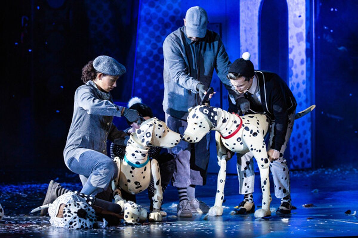 Perdi and Pongo puppeteered by Yana Penrose, Emma Lucia, Ben Thompson and Danny Collins at 