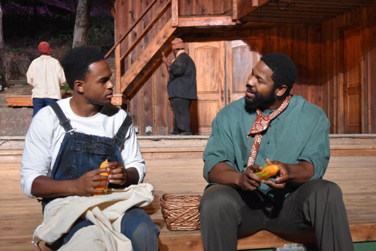 Terrence Wayne, Jr. and Danezion Mills at Photos: First Look At The World Premiere of TROUBLE THE WATER At Theatricum