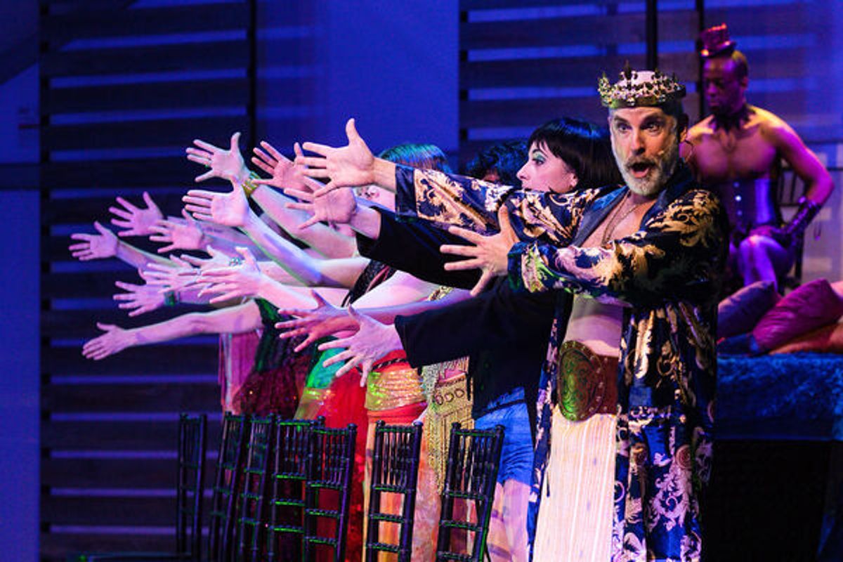 The cast of Pippin at Photos: First Look at PIPPIN at Madison Lyric Stage