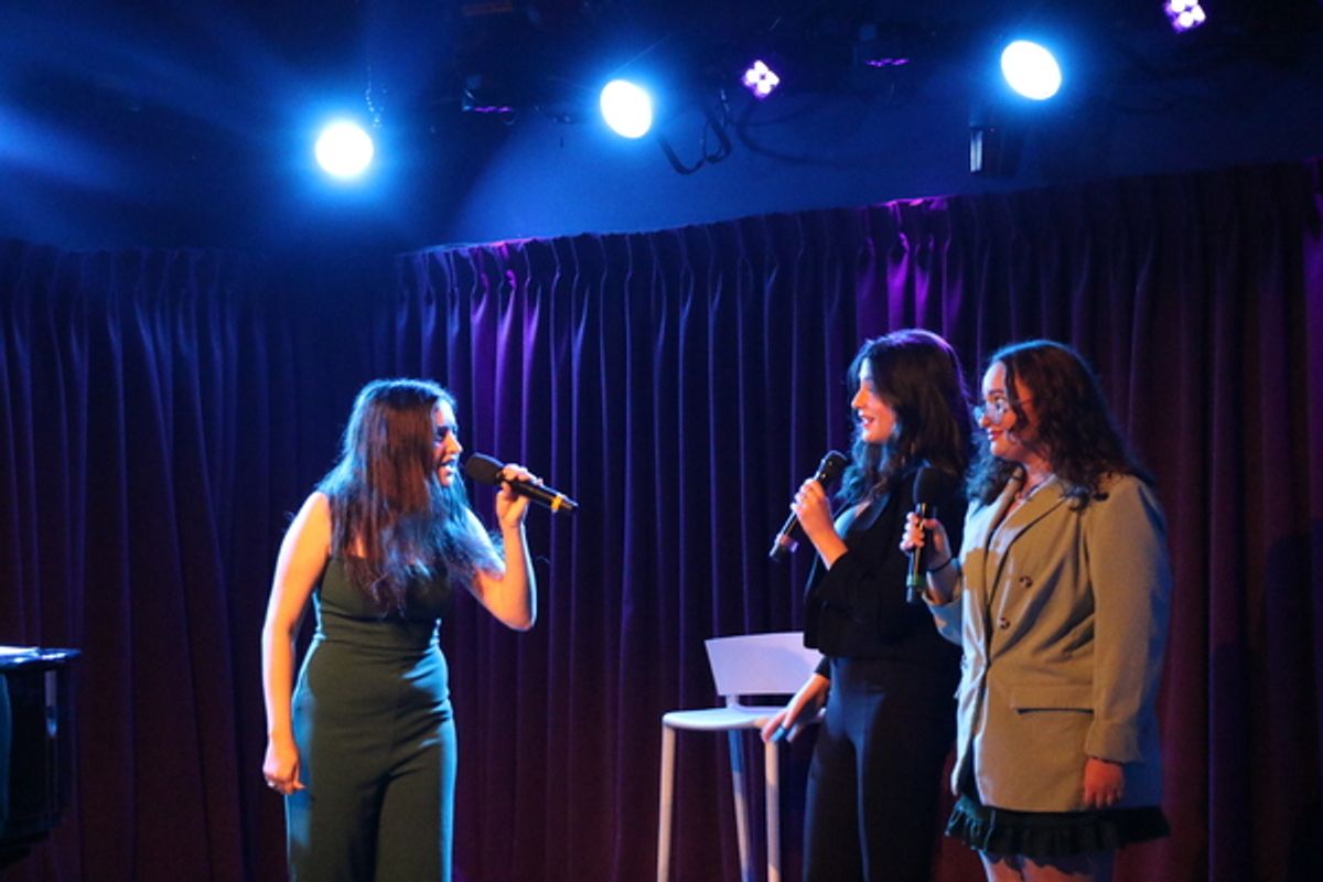 Hayley Feinstein with Rachel Arianna and Nicole Kolistas at 