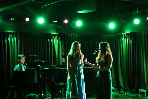 Joshua Turchin with Tori Feinstein and Hayley Feinstein Photo