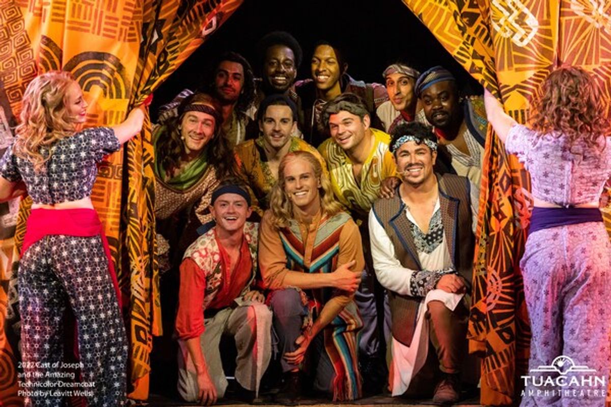Cast of Joseph at Tuacahn Amphitheatre at 