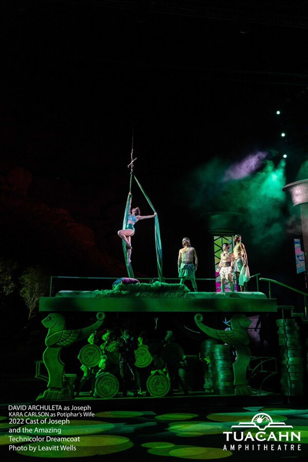 Cast of Joseph at Tuacahn Amphitheatre at 