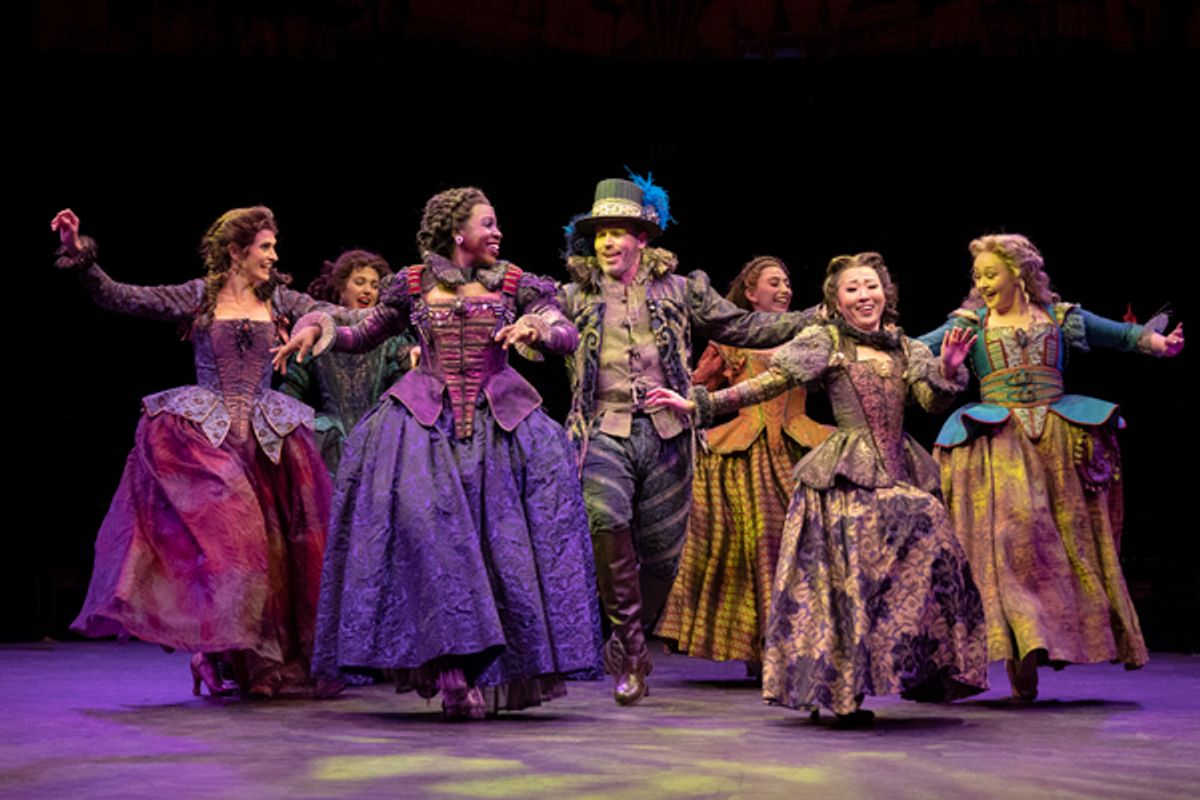 The company of the Broadway At Music Circus production of SOMETHING ROTTEN! at Photo Exclusive: First Look at Ben Fankhauser, Jackie Burns, and More In SOMETHING ROTTEN! At Broadway at Music Circus